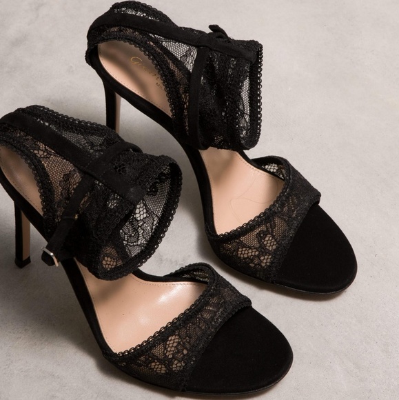 ❌SOLD❌🎁Gianvito Rossi🎀Halle Lace Suede Sandals - Picture 2 of 8